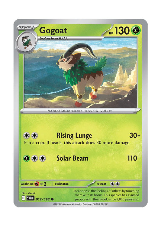 Gogoat - Reverse Holo (012/198) - Scarlet & Violet