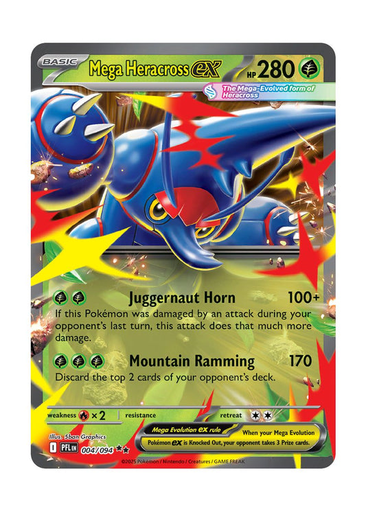 Mega Heracross ex (004/94) - Phantasmal Flames