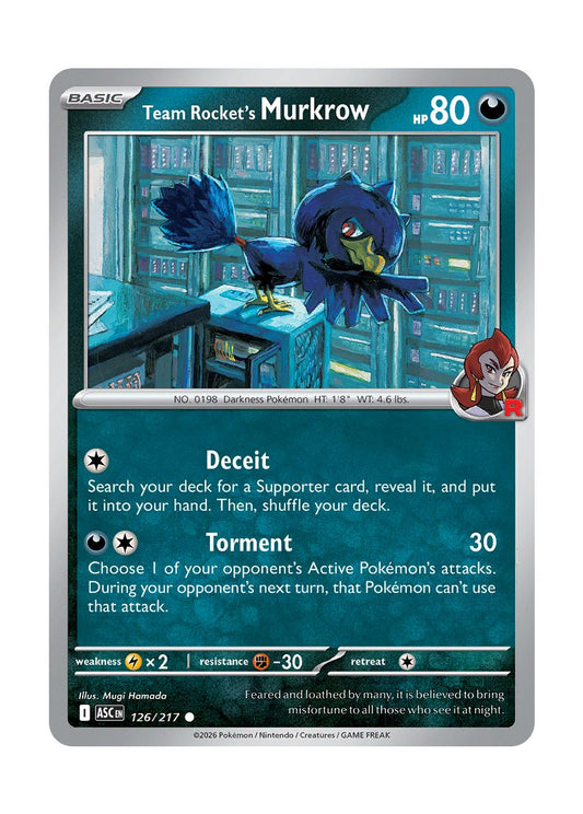 Team Rocket's Murkrow (126/217) - Ascended Heroes