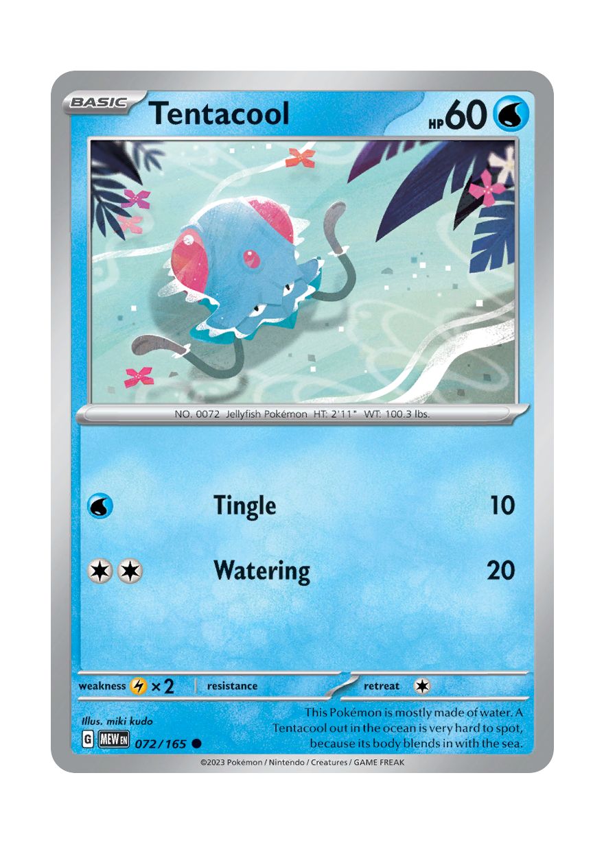 Tentacool - Reverse Holo (072/165) - 151