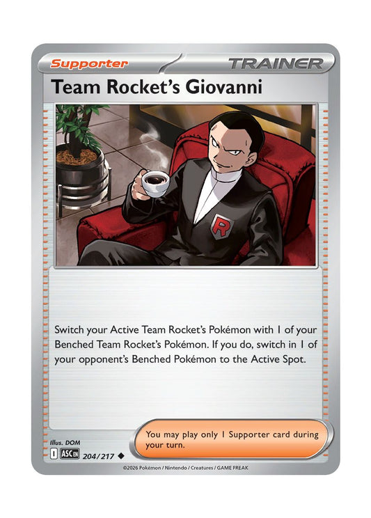 Team Rocket's Giovanni (204/217) - Ascended Heroes