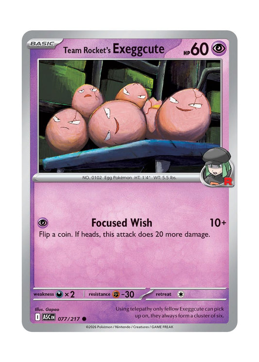 Team Rocket's Exeggcute (077/217) - Ascended Heroes