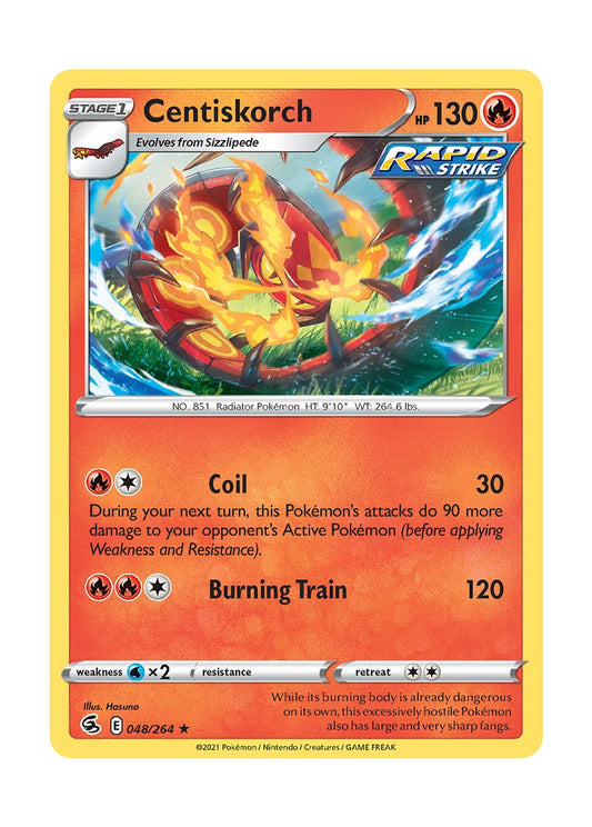 Centiskorch - Reverse Holo (048/264) - Fusion Strike