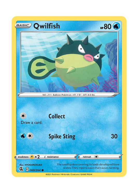 Qwilfish - Reverse Holo (060/264) - Fusion Strike