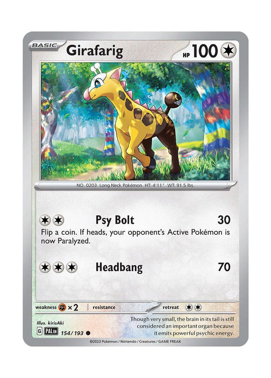 Girafarig - Reverse Holo (154/193) - Paldea Evolved