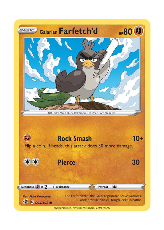 Galarian Farfetch'd - Reverse Holo (094/192) - Rebel Clash