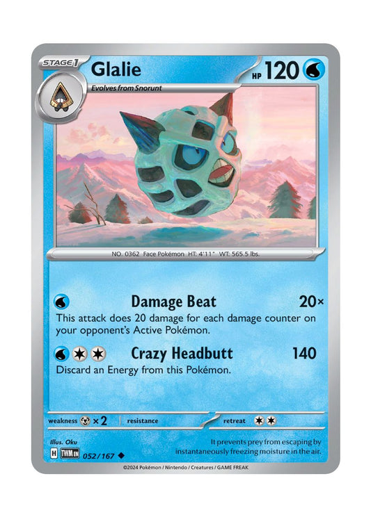 Glalie - Reverse Holo (052/167) - Twilight Masquerade