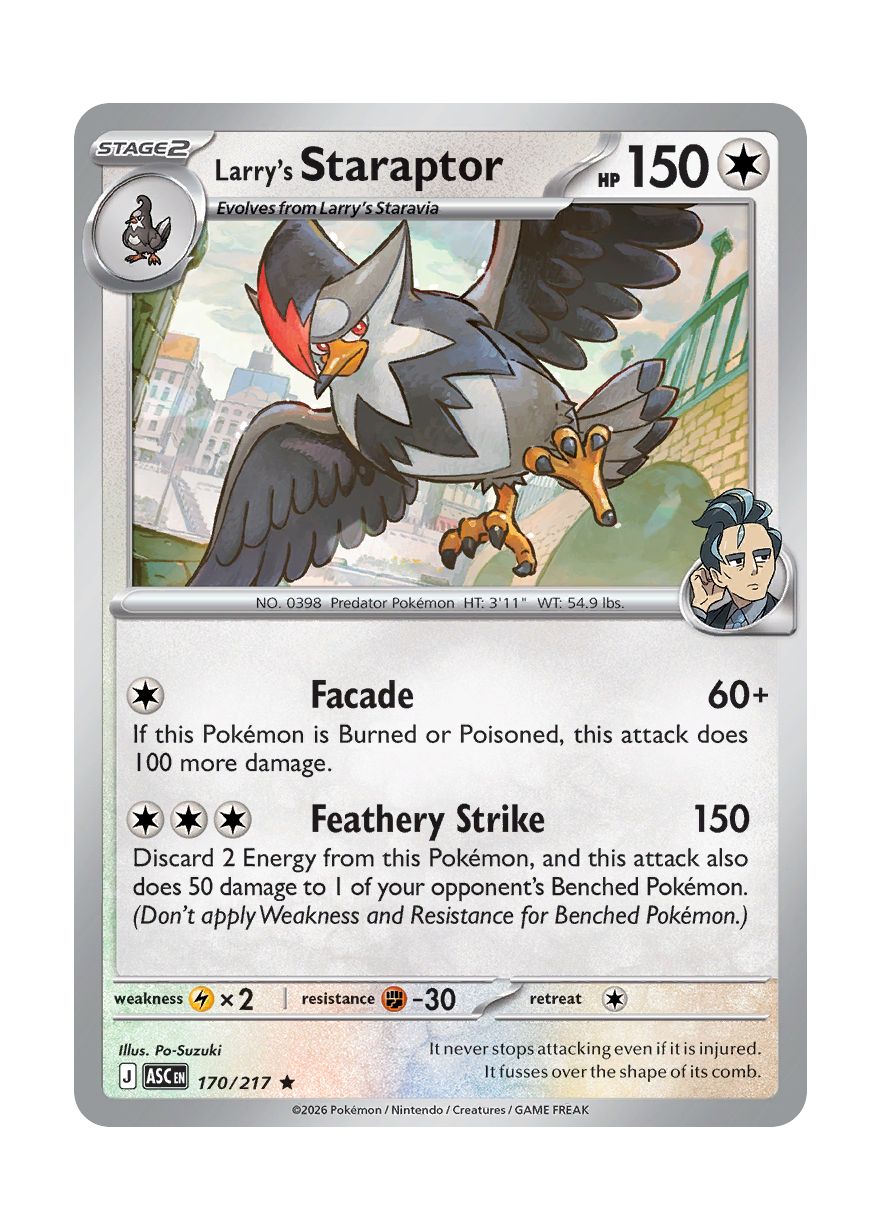 Larry's Staraptor (170/217) - Ascended Heroes