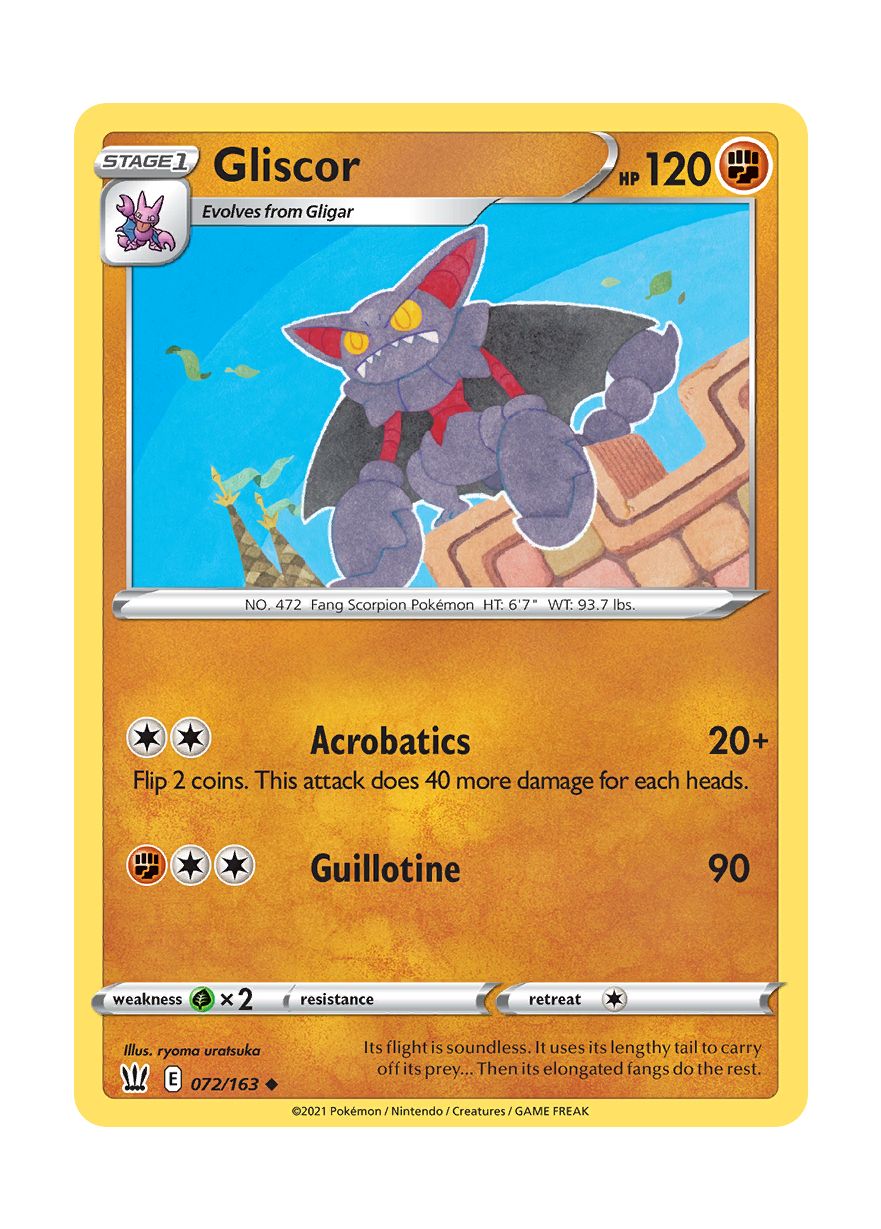 Gliscor - Reverse Holo (072/163) - Battle Styles