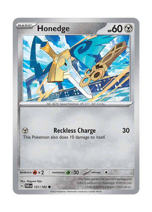 Honedge - Reverse Holo (131/182) - Paradox Rift