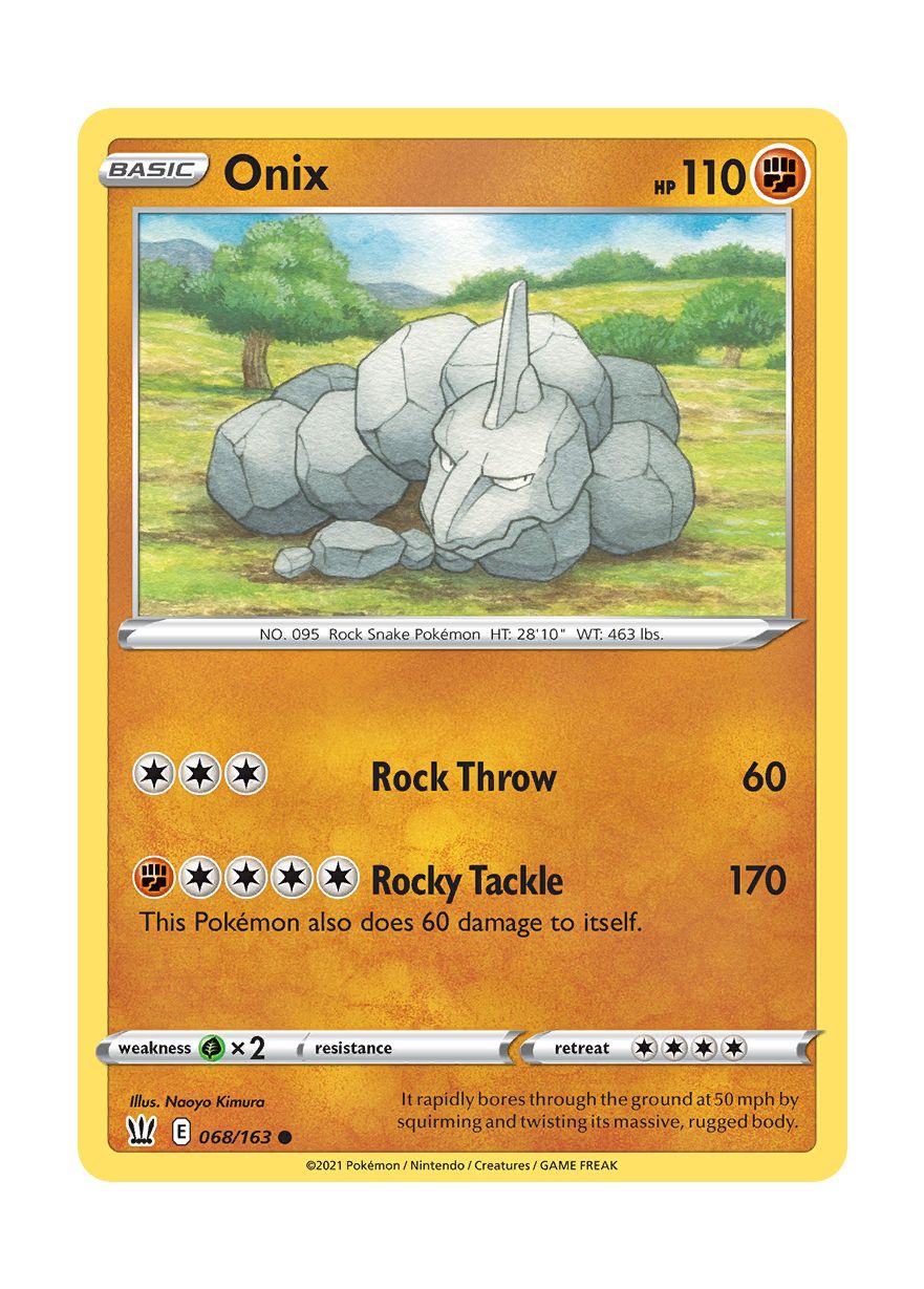 Onix - Reverse Holo (068/163) - Battle Styles
