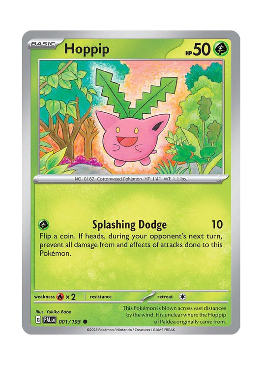 Hoppip - Reverse Holo (001/193) - Paldea Evolved