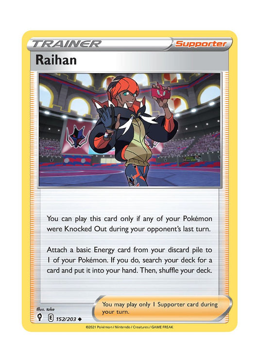 Raihan - Reverse Holo (152/203) - Evolving Skies