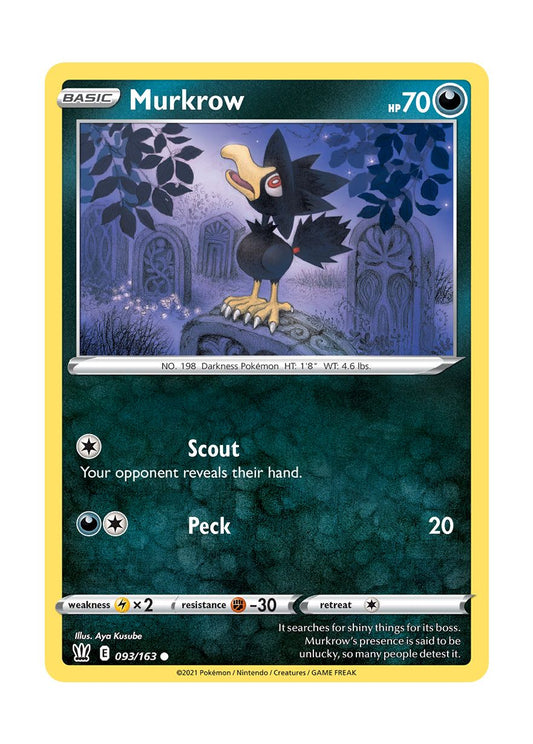 Murkrow - Reverse Holo (093/163) - Battle Styles