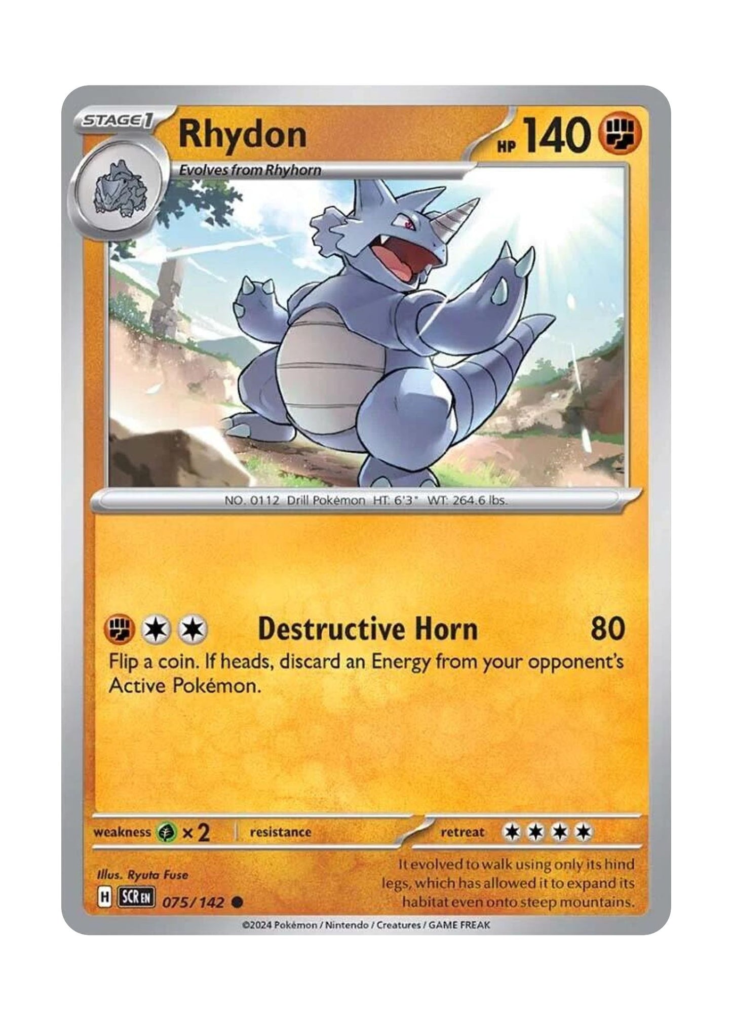 Rhydon (075/142) - Stellar Crown