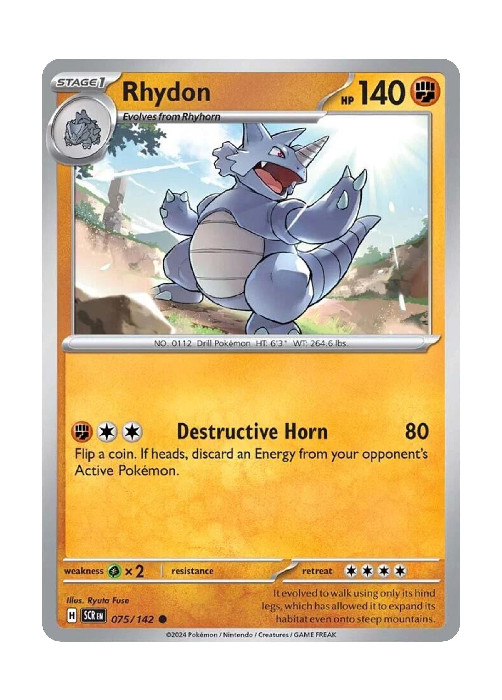 Rhydon (075/142) - Stellar Crown