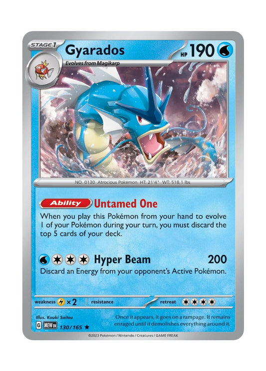 Gyarados - Reverse Holo (130/165) - 151