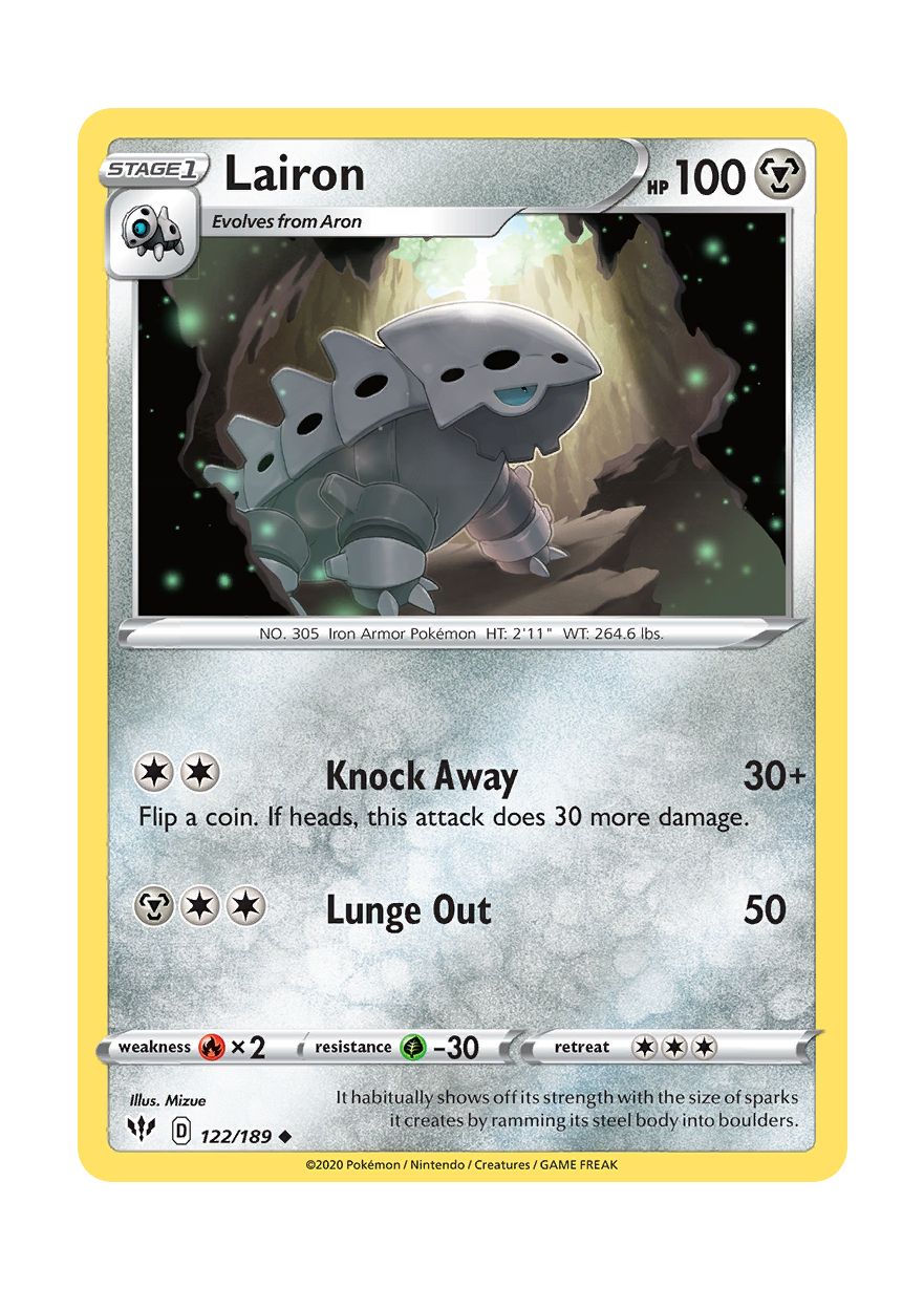 Lairon - Reverse Holo (122/189) - Darkness Ablaze