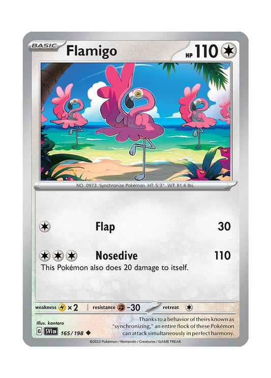 Flamigo - Reverse Holo (165/198) - Scarlet & Violet