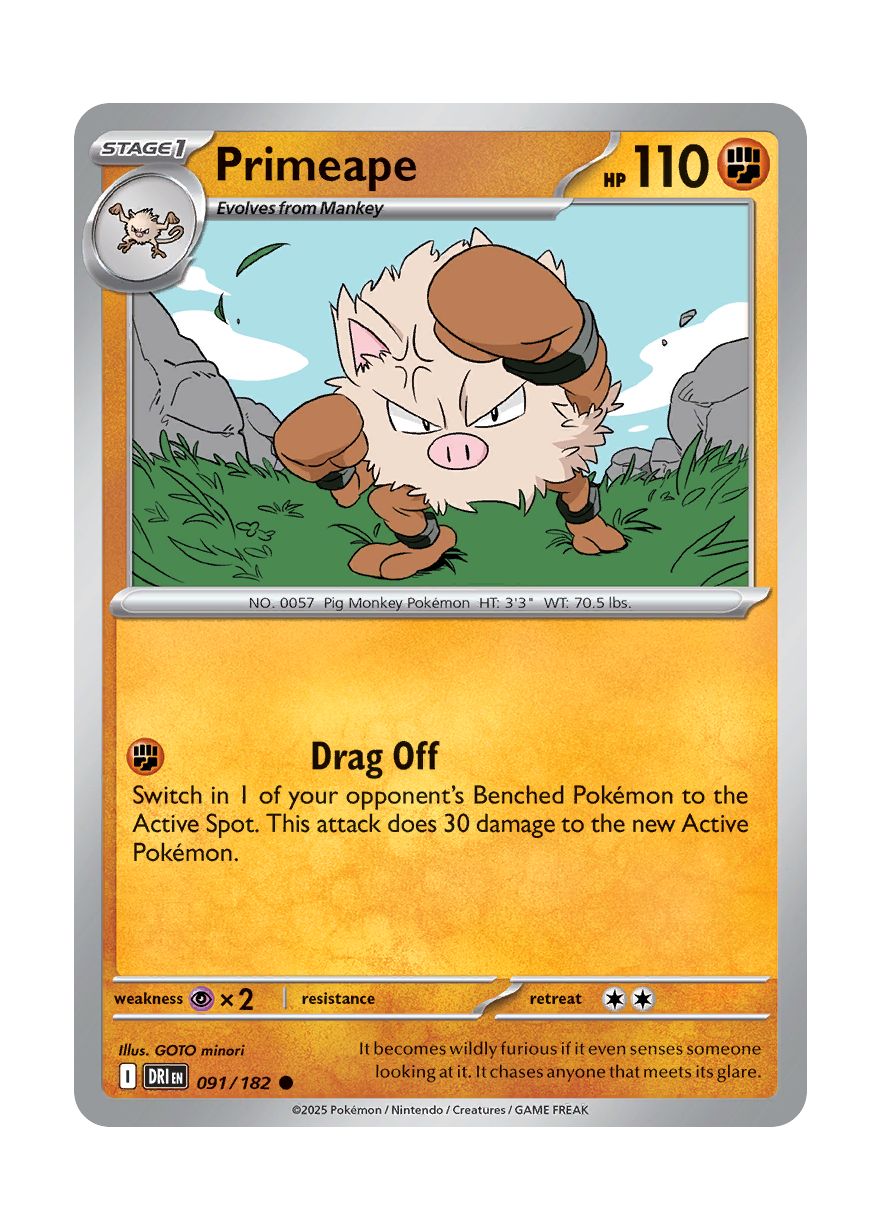 Primeape (091/182) - Destined Rivals