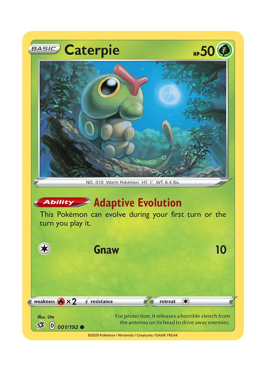 Caterpie - Reverse Holo (001/192) - Rebel Clash