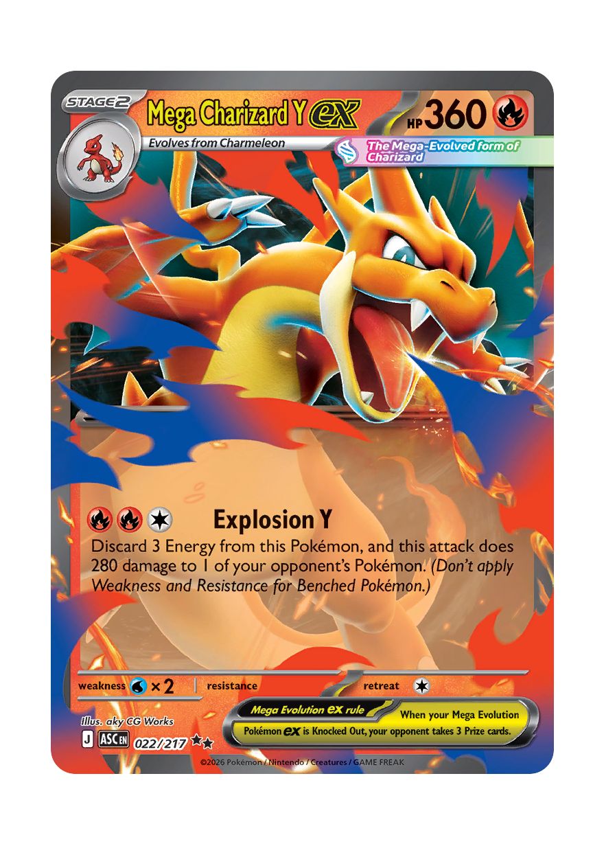 Mega Charizard Y ex (022/217) - Ascended Heroes