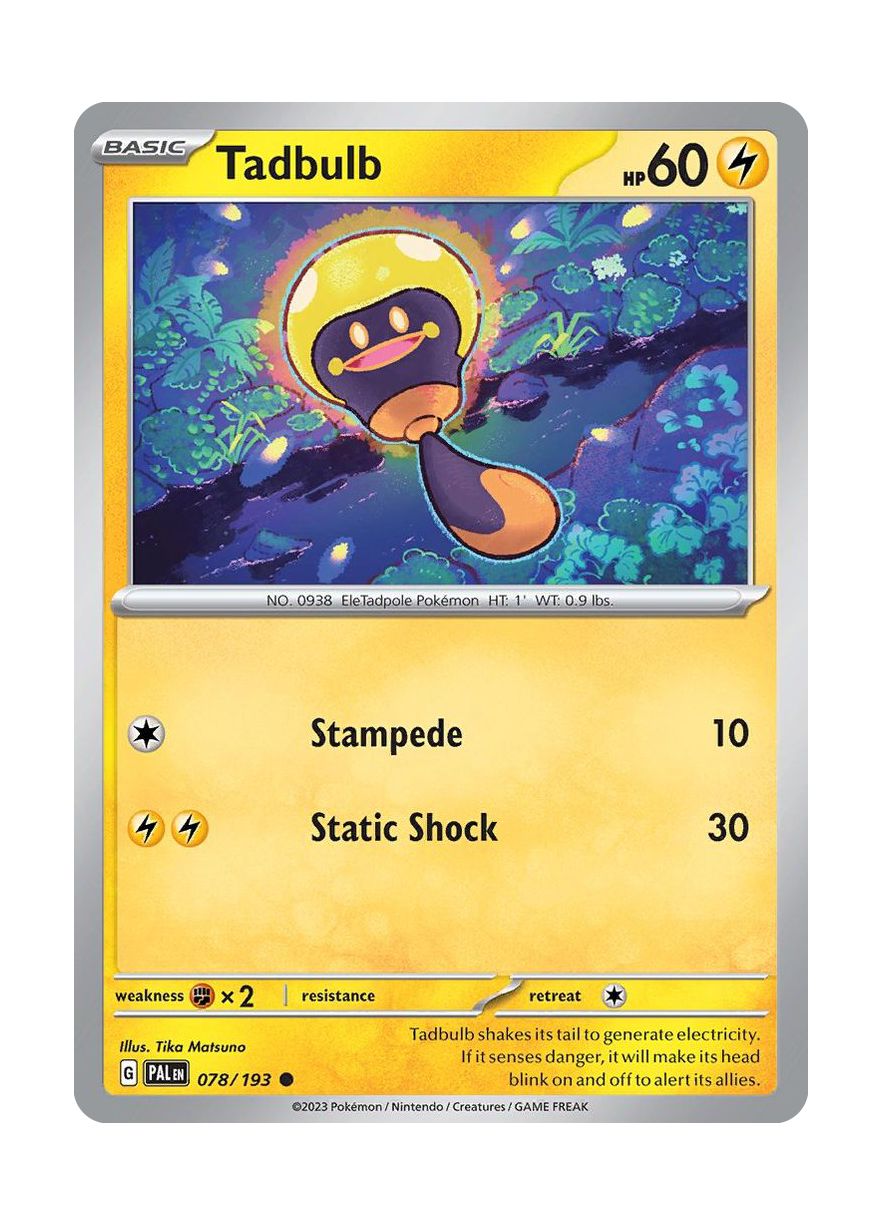 Tadbulb - Reverse Holo (078/193) - Paldea Evolved