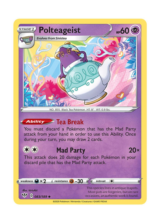 Polteageist - Reverse Holo (083/189) - Darkness Ablaze
