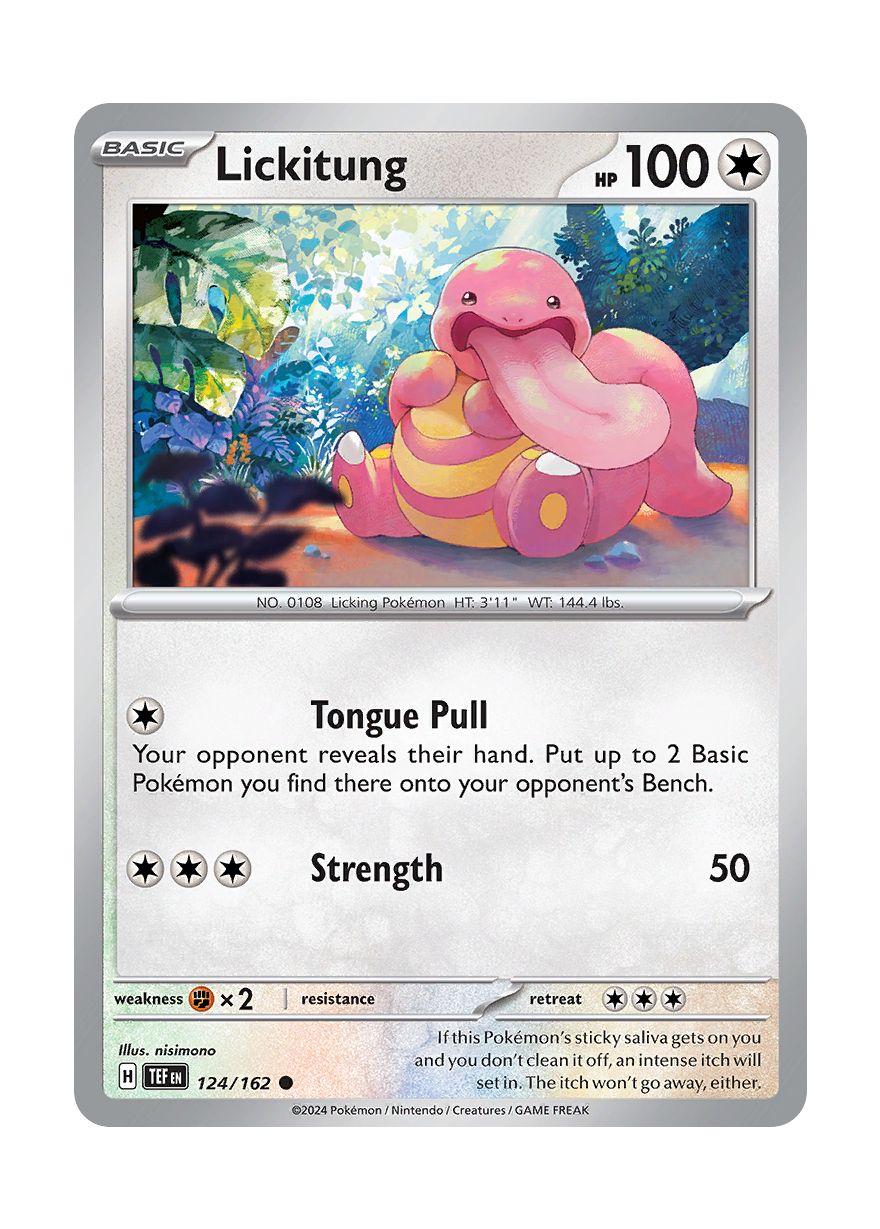 Lickitung - Reverse Holo (124/162) - Temporal Forces