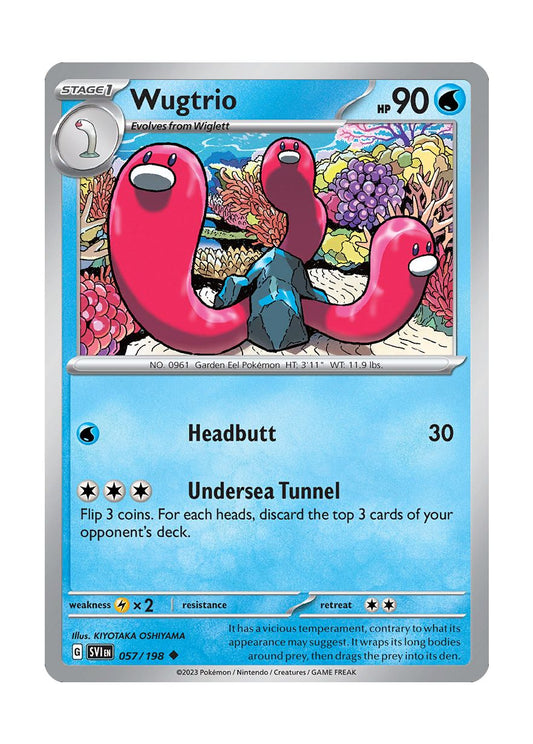 Wugtrio - Reverse Holo (057/198) - Scarlet & Violet