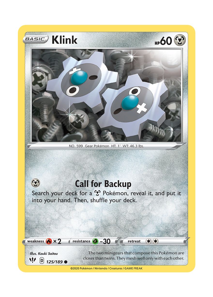 Klink - Reverse Holo (125/189) - Darkness Ablaze