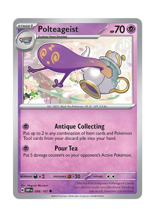 Polteageist - Reverse Holo (098/197) - Obsidian Flames