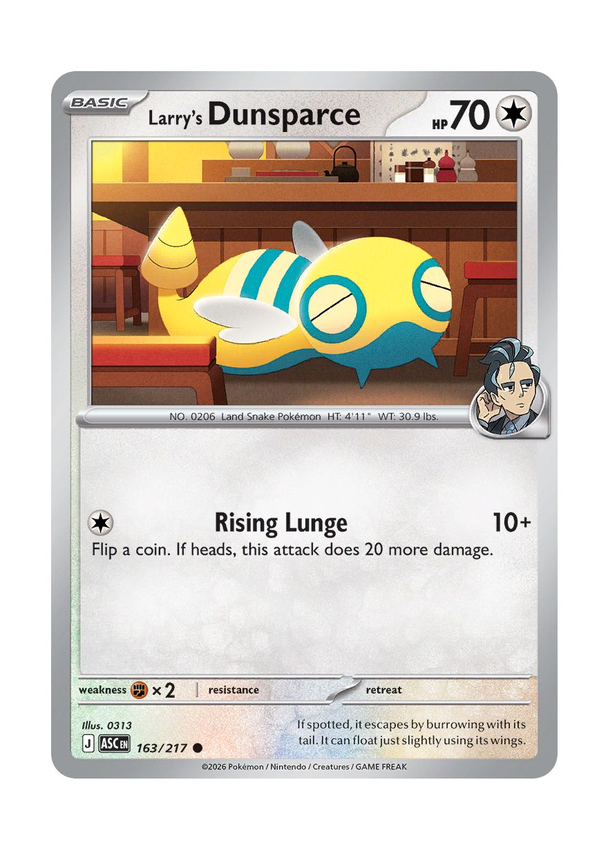 Larry's Dunsparce (163/217) - Ascended Heroes