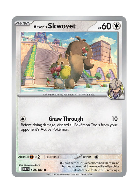 Arven's Skwovet (158/182) - Destined Rivals