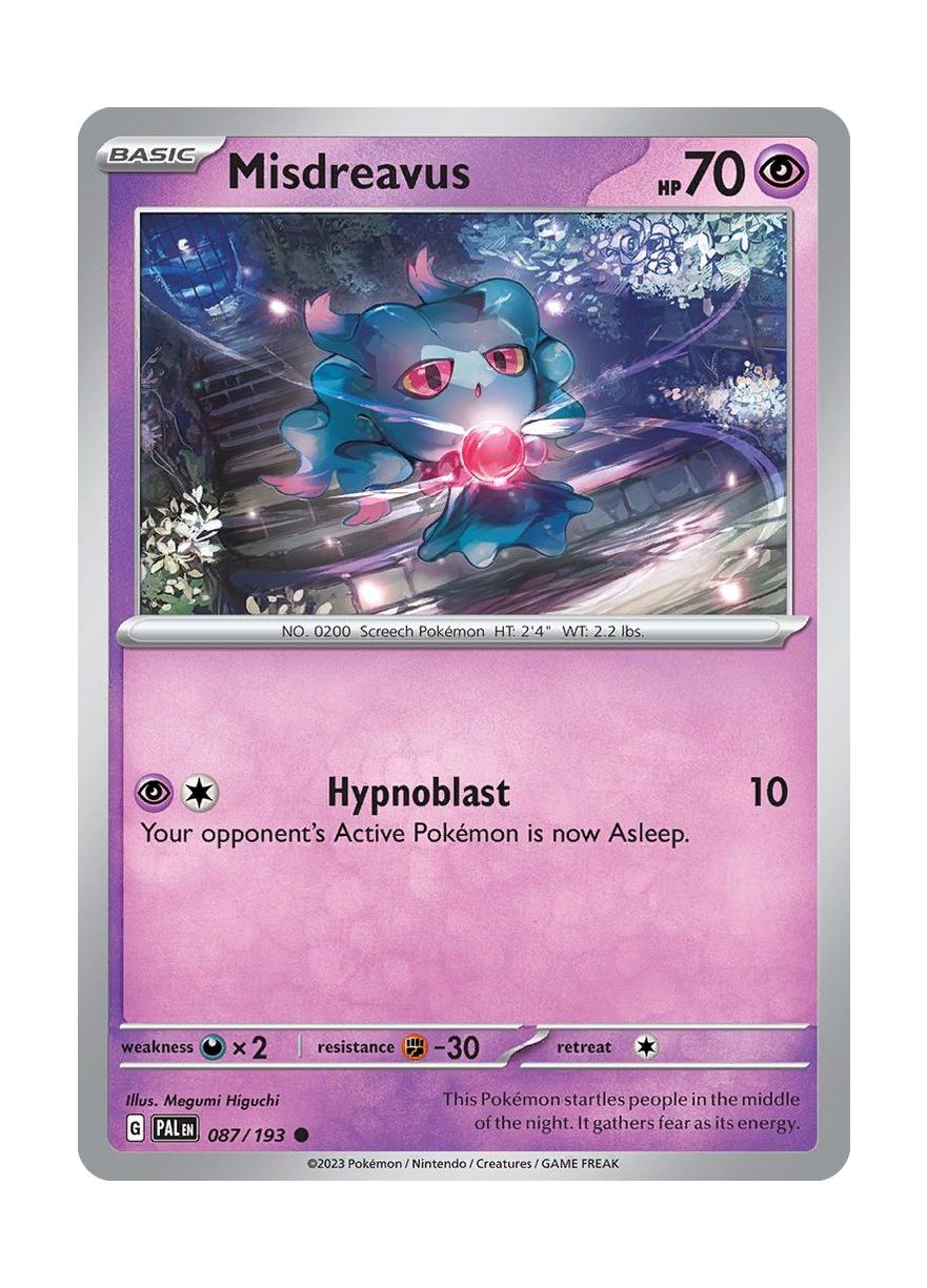 Misdreavus - Reverse Holo (087/193) - Paldea Evolved