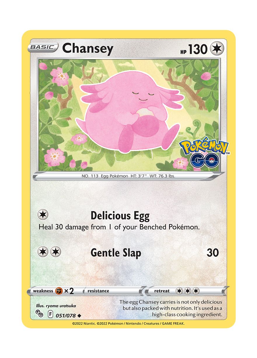 Chansey - Reverse Holo (051/78) - Pokémon GO