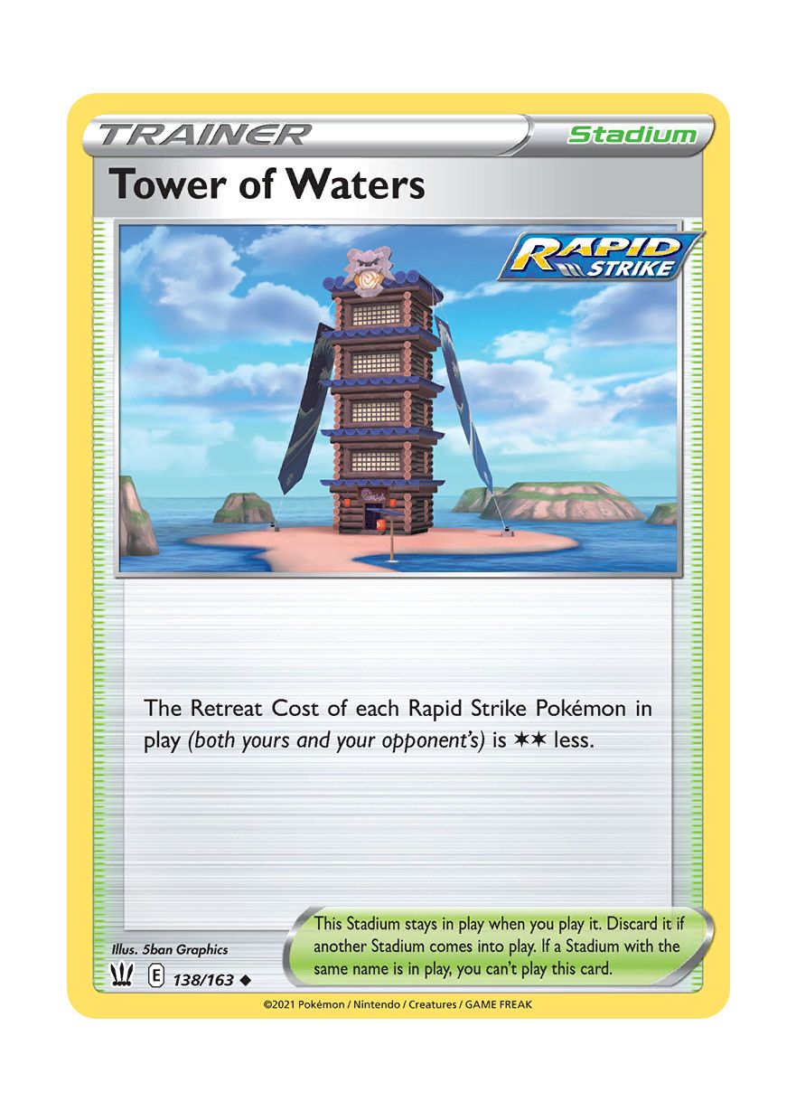Tower of Waters - Reverse Holo (138/163) - Battle Styles