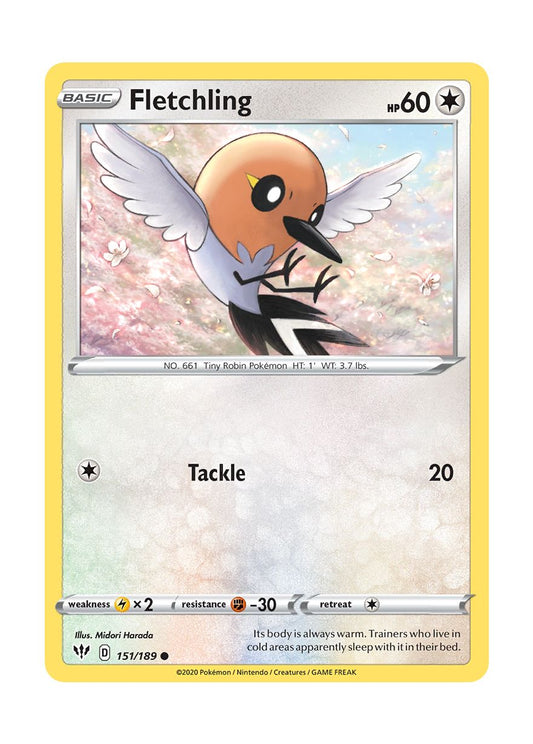 Fletchling - Reverse Holo (151/189) - Darkness Ablaze