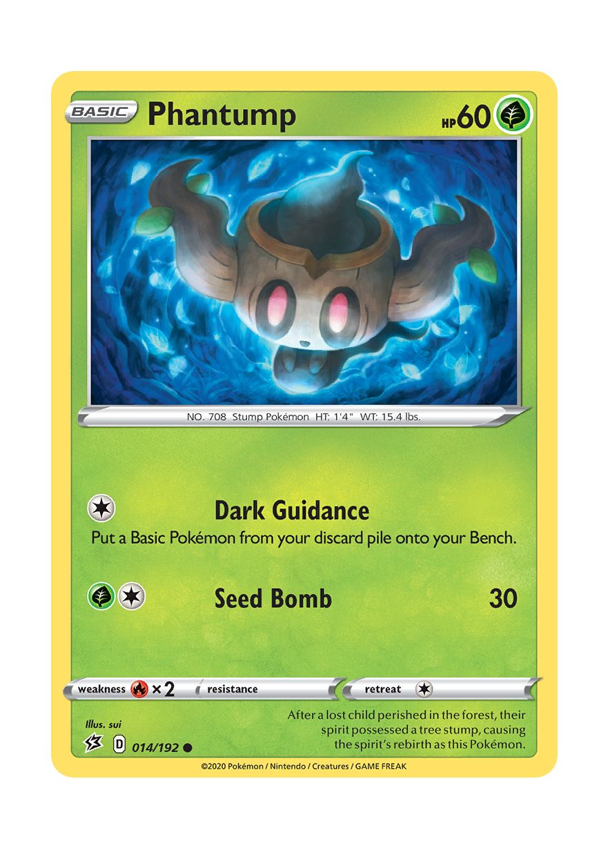 Phantump - Reverse Holo (014/192) - Rebel Clash