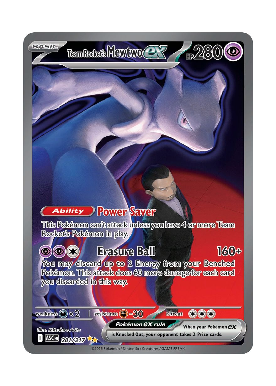 Team Rocket's Mewtwo ex (281/217) - Ascended Heroes