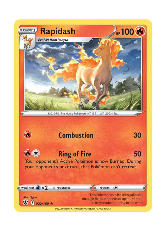 Rapidash - Reverse Holo (022/189) - Astral Radiance