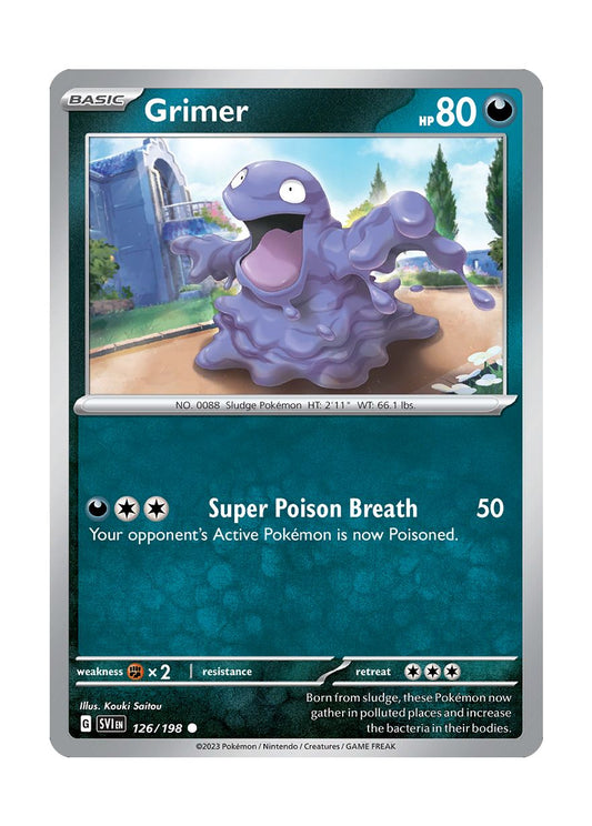 Grimer - Reverse Holo (126/198) - Scarlet & Violet