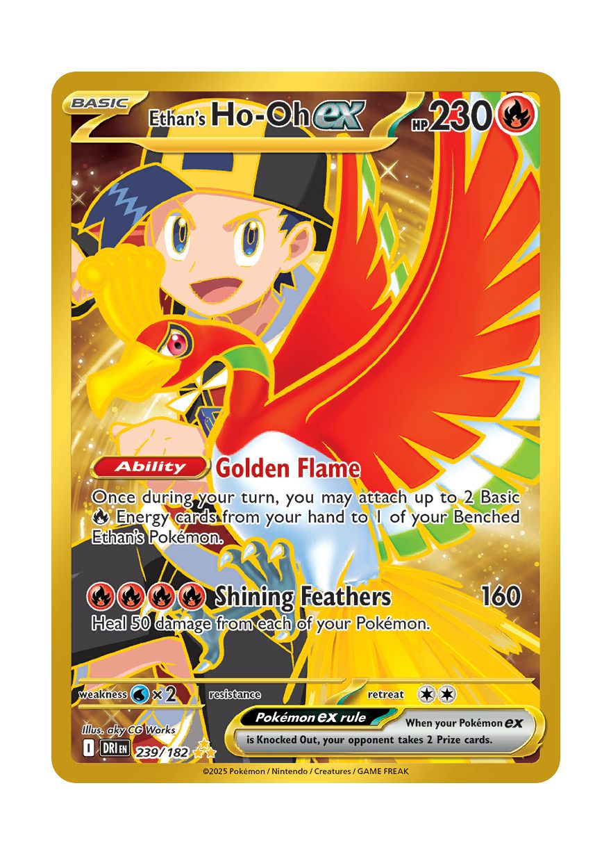 Ethan's Ho-Oh ex (239/182) - Destined Rivals