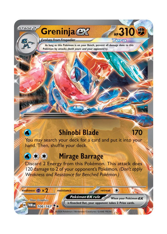 Greninja ex (106/167) - Twilight Masquerade