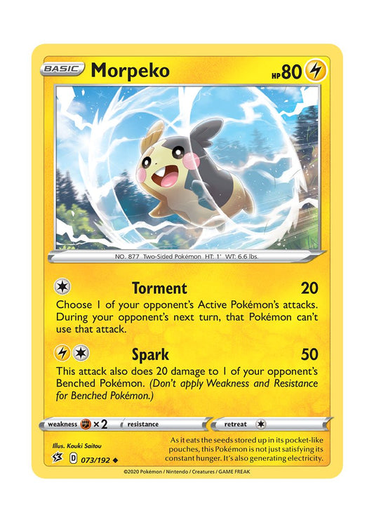 Morpeko - Reverse Holo (073/192) - Rebel Clash