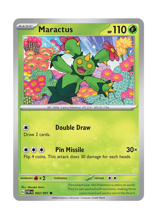 Maractus - Reverse Holo (003/91) - Paldean Fates