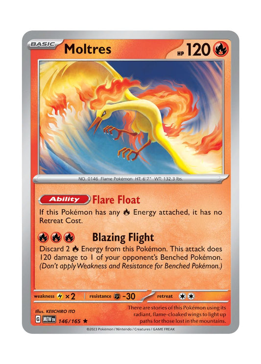 Moltres - Reverse Holo (146/165) - 151