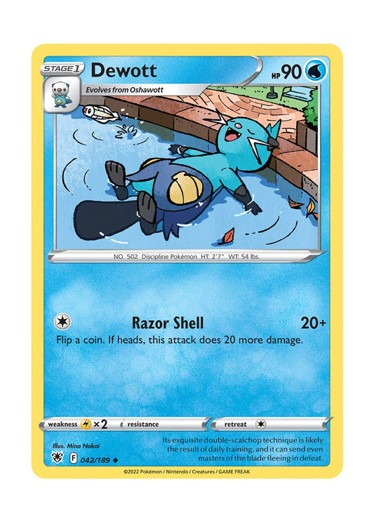 Dewott - Reverse Holo (042/189) - Astral Radiance