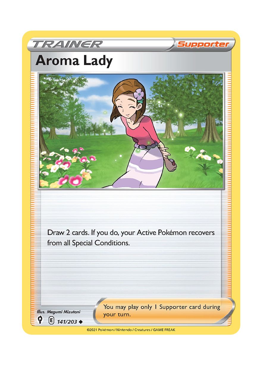 Aroma Lady - Reverse Holo (141/203) - Evolving Skies