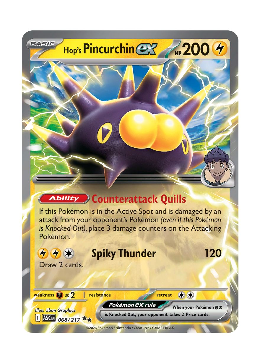 Hop's Pincurchin ex (068/217) - Ascended Heroes